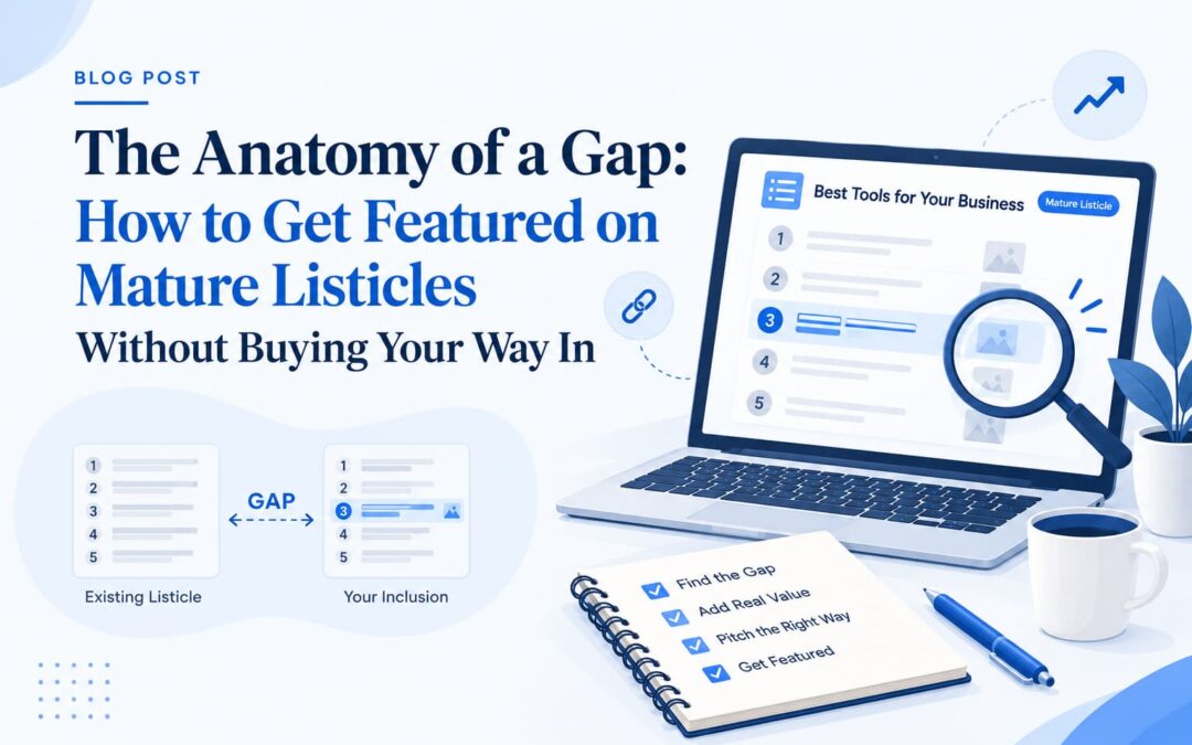 The Anatomy of a Gap: How to Get Featured on Mature Listicles Without Buying Your Way In
