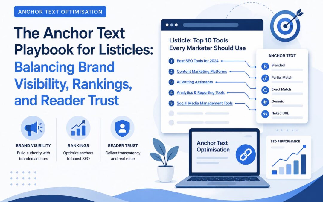 The Anchor Text Playbook for Listicles: Balancing Brand Visibility, Rankings, and Reader Trust